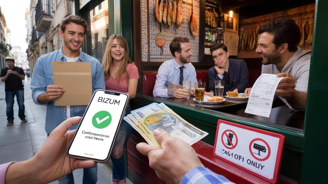 Un grupo de cuatro pide la cuenta, el restaurante dice que sólo aceptan efectivo y toman una decisión que da la vuelta a España