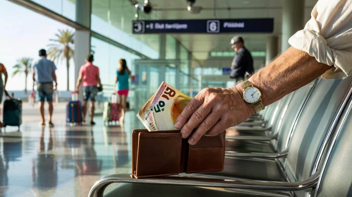 Un hombre de 72 años se queda con 3.500 euros que halló en una cartera en el aeropuerto de Son Sant Joan